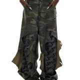 Camouflage Torn Pants