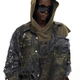 Camouflage Torn Jacket