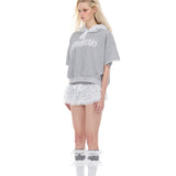 Lace mini skort