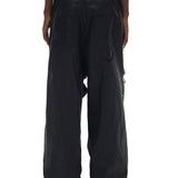 Coated Zip-Slit Jeans