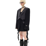 Grunge Studded Blazer