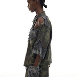 Camouflage Torn Jacket
