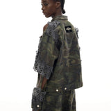Camouflage Torn Jacket