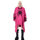 Graffiti Knit Hood-Scarf