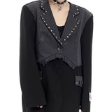Grunge Studded Blazer