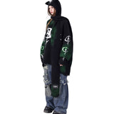 Graffiti Knit Hood-Scarf