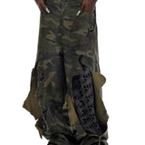 Camouflage Torn Pants