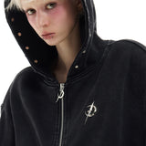 Deconstructed Zip-Up hoodie