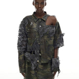 Camouflage Torn Jacket
