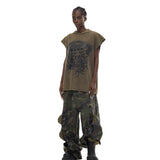 Camouflage Torn Pants