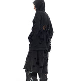 Deconstructed Zip-Up hoodie