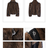 Segmented Fur Coat