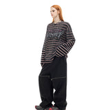 Coated Zip-Slit Jeans