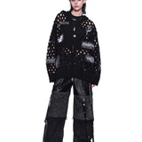 Fragmented Denim Jeans