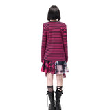 Stripe Four Sleeve Top