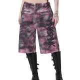 Camo Denim Shorts