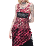 Slash Mesh Dress