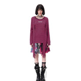 Stripe Four Sleeve Top