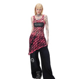 Slash Mesh Dress