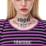 Stripe Four Sleeve Top