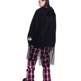 Torn Mesh Hoodie