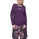 Stripe Four Sleeve Top
