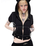 Cat Ear Crop Jacket