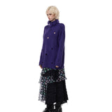 Fringed High-Neck Knit