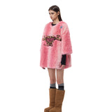 Leopard Heart Fur Tee