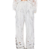 Distressed pants