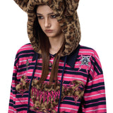 Leopard Fur Hoodie