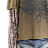 Layered Sleeve Hoodie