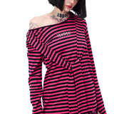 Stripe Four Sleeve Top