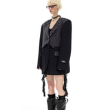 Grunge Studded Blazer