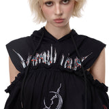 Cut-Out Hoodie Dress