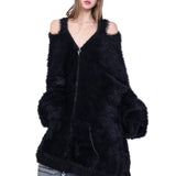 Reversible Fur Cardigan