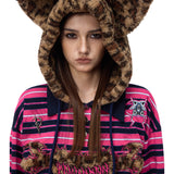 Leopard Fur Hoodie