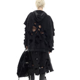 Deconstructed Zip-Up hoodie