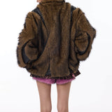 Segmented Fur Coat