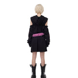 Cut-Out Hoodie Dress