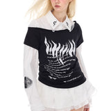 Lace Puff Shirt