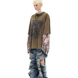 Layered Sleeve Hoodie