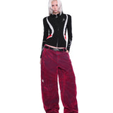 Segmented Denim Pants
