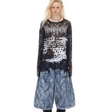 Sheer lace longsleeve