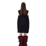 Cut-Out Hoodie Dress