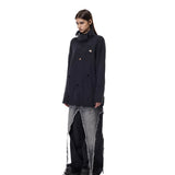 Fringed High-Neck Knit