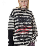Burnout Striped Tee