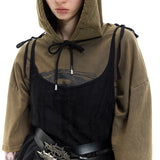 Layered Sleeve Hoodie