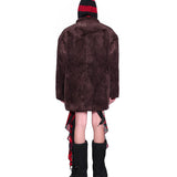 Caramel Suede Touch Coat