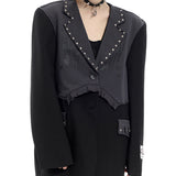Grunge Studded Blazer